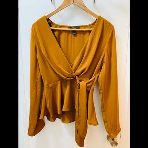 V Neck Long Sleeve Top